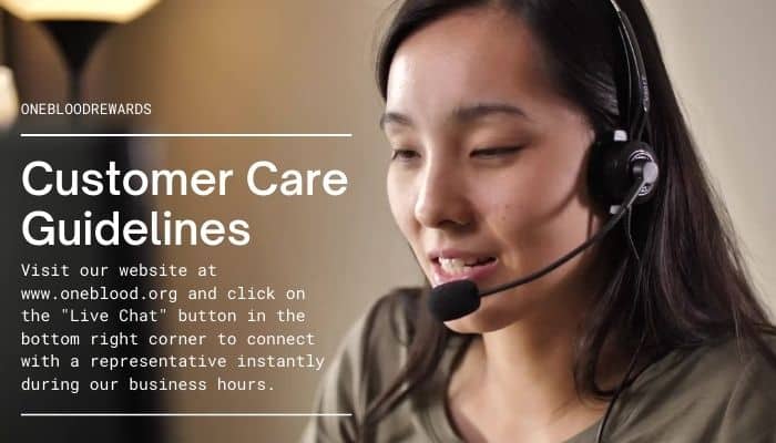 OneBloodRewards Customer Support Help & Assistance